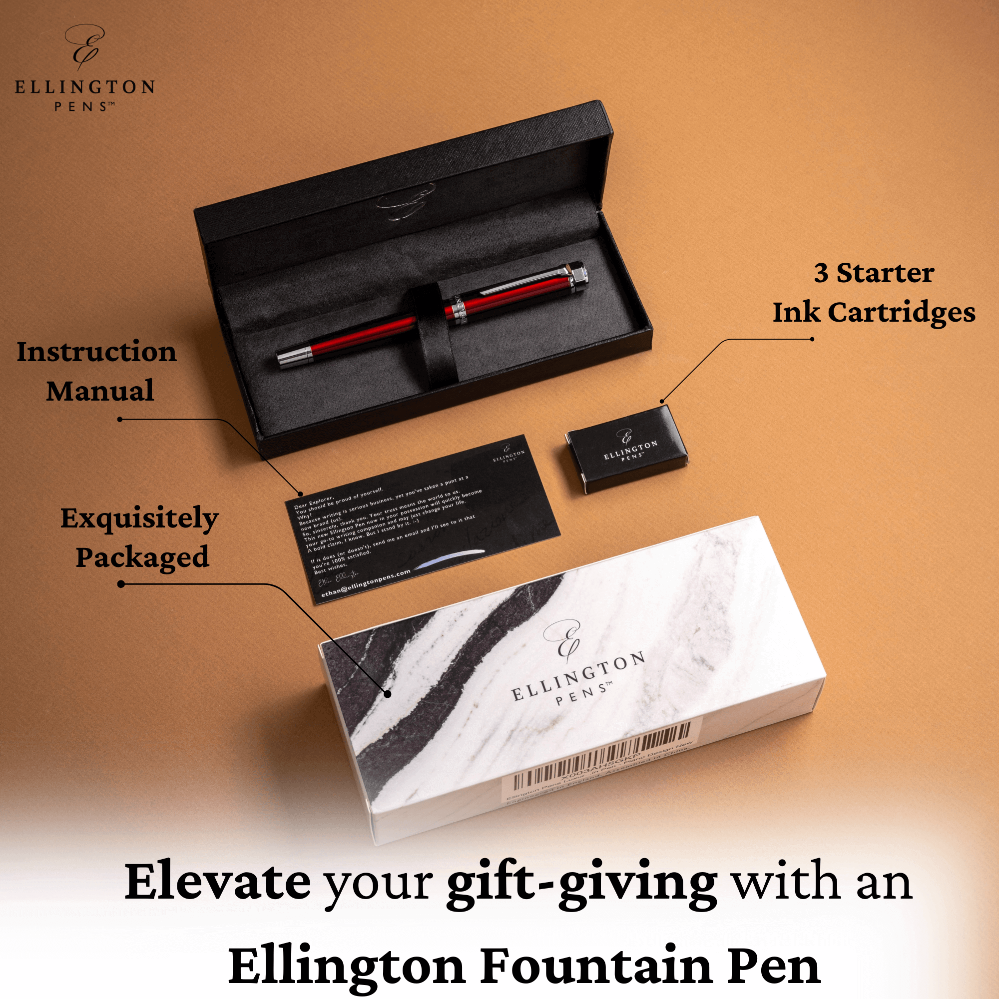 Scarlet Slate Fountain Pen - Image 4